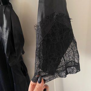 Victoria's Secret Silky Black Robe